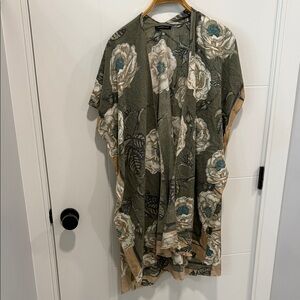 Do Everything in Love Floral Button Down Shirt - Green and Cream